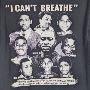 Black Lives Matter I Can’t Breathe T Shirt M George Floyd Justice Graphic Tee